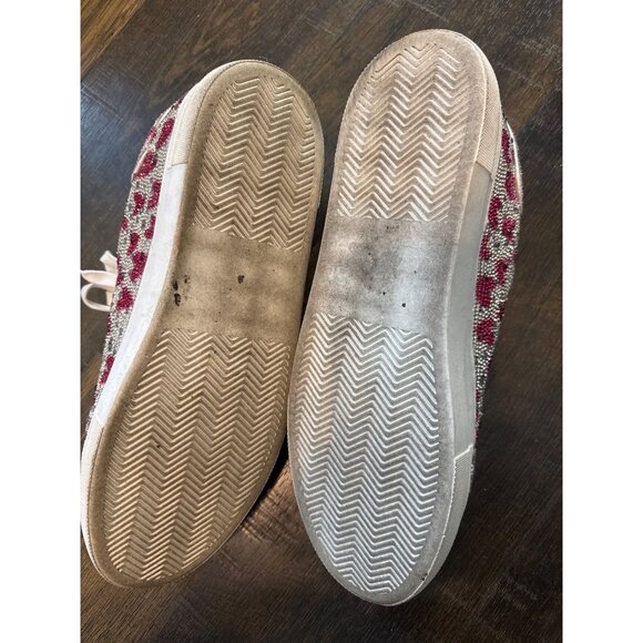 Betsey Johnson Platform Sneakers Rhinestone SHOES Hearts Size 13M - Picture 6 of 8